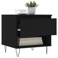 Salontafels 2 st 50x46x50 cm bewerkt hout zwart - thumbnail