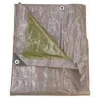 Dekzeil 140 gram/m2 6 x 4 meter grijs/groen Talen Tools - Talentools - thumbnail