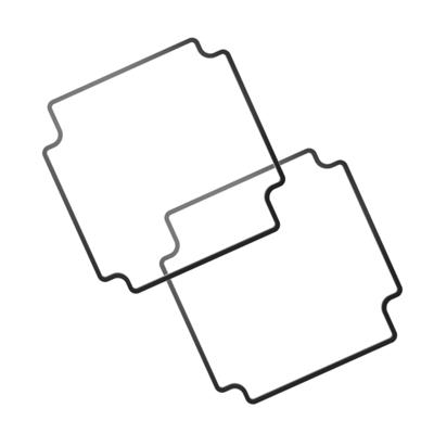 Hammond Electronics 1550Z139GASKET Afdichting Silicone Zwart (b x h) 120.5 mm x 2 mm 2 stuk(s)