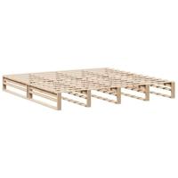 Bedframe zonder matras massief grenenhout 180x200 cm - thumbnail