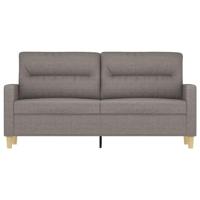 Tweezitsbank 140 cm stof taupe - thumbnail