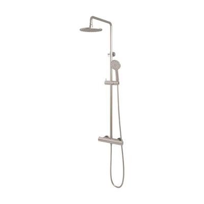 Regendouche Brauer Brushed Showerpipe Met Thermostaat 20 cm 3 Standen Geborsteld Nikkel Brauer Regendouche Brauer Brushed Showerpipe Met Thermostaat 20 cm 3 Standen Geborsteld Nikkel Brauer