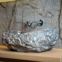 Waskom Loutro Kev G Rechthoek 50x35x20 cm Marmer Grey Loutro - thumbnail