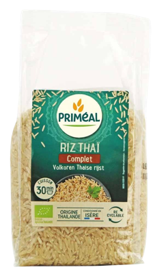 Primeal Volkoren Thaise rijst bio 500 Gram Primeal Volkoren Thaise rijst bio 500 Gram