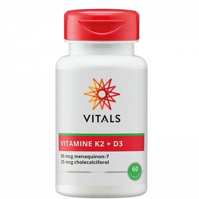 Vitals Vitamine K2 + D3 - 60 vegan softgels