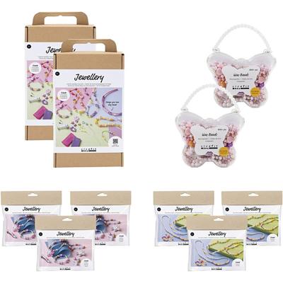 Creativ Company Introductiepakket, sieraden voor kinderen, 10 doos/ 1 doos