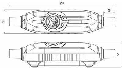 PCE 967011355 PRCD-tussenstekker Kunststof PRCD-S+ 230 V Grijs, Zwart, Rood IP55