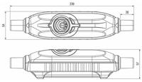 PCE 967011355 PRCD-tussenstekker Kunststof PRCD-S+ 230 V Grijs, Zwart, Rood IP55 - thumbnail