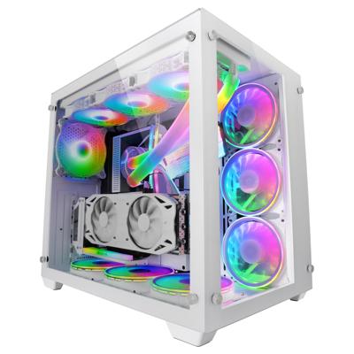 ATX Semi-toren BehuizingMars Gaming MCV3W Wit RGB
