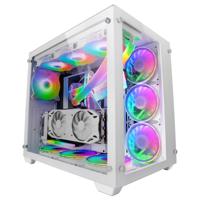 ATX Semi-toren BehuizingMars Gaming MCV3 PREMIUM XXL RGB Wit - thumbnail