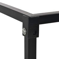 VidaXL Haardhoutrek met basis 37x37x113 cm staal zwart - thumbnail