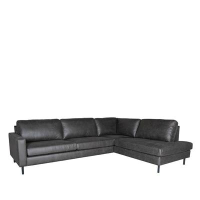 LABEL51 Hoekbank Genua - Antraciet - Microfiber - 2,5-Zits + Ottomane LABEL51 Hoekbank Genua - Antraciet - Microfiber - 2,5-Zits + Ottomane