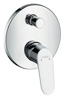 Hansgrohe Focus ééngreeps badmengkraan afbouwdeel met zekerheidscombinatie, chroom - thumbnail