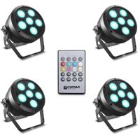 Cameo ROOT PAR 6 SET 1 PAR LED-schijnwerper Aantal LEDs: 6 12 W Zwart - thumbnail