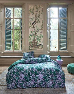 Essenza Dekbedovertrek Yfke Cobalt Easy Green-2-persoons (200 x 200/220 cm)