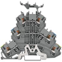 WAGO 2202-3247 Doorgangsklem 3-etages Cage Clamp-aansluiting Grijs 50 stuk(s) - thumbnail