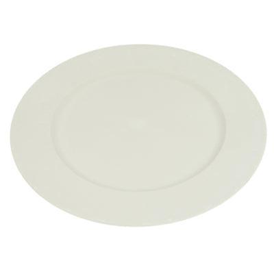 HBX decoratie bord licht grijs 33 cm | 12 stuks