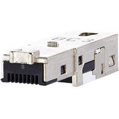 Metz Connect E-DAT Industry RJ45 1401400810-I Stekker, recht Aantal polen (sensoren) 8P8C Zilver 1 stuk(s)