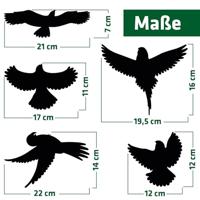 Gardigo Birdprotection Raamsticker Functies: Afschrikking 5 stuk(s) - thumbnail