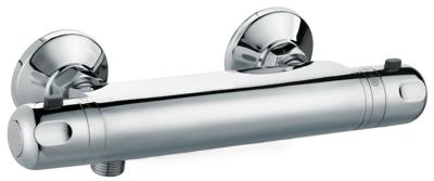 Kraan met 2 knoppen Rousseau Volga 2 Grijs Blik 15 cm Douche