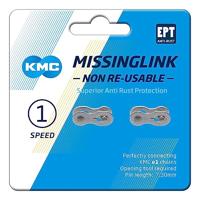 KMC missinglink e1/e8 ept, 3/32, 2 stuks, zilverkleurig - thumbnail