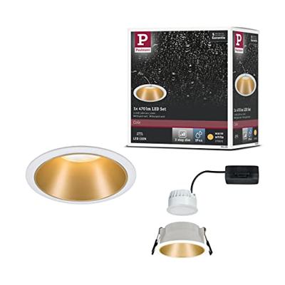 Paulmann 93405 Cole Coin LED-inbouwlamp LED 6 W Wit, Goud