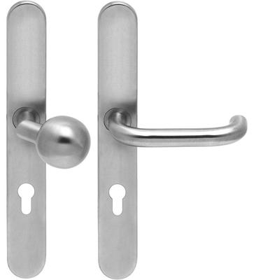 Knop/krukgarn CHASE DIN-L PL KL4 rvs mat blind LS-XL