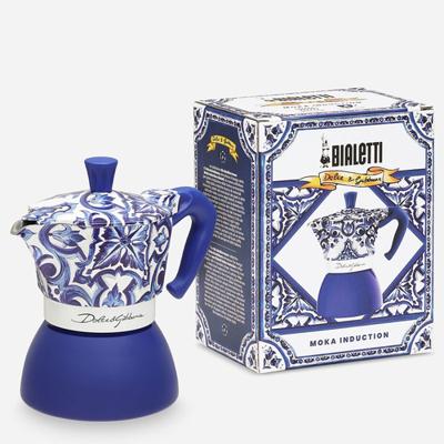 Italiaanse Koffiepot Bialetti D&G BLU MEDI 4T Blauw Roestvrij staal 4 Koppar