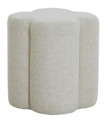 Light & Living Poef 'Nalani' Bouclé, kleur Crème