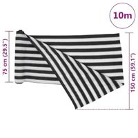 Privacynet 195 g/m 1,5x10 m HDPE antracietkleurig en wit - thumbnail