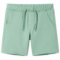 Kindershorts met trekkoord 104 lichtkaki - thumbnail
