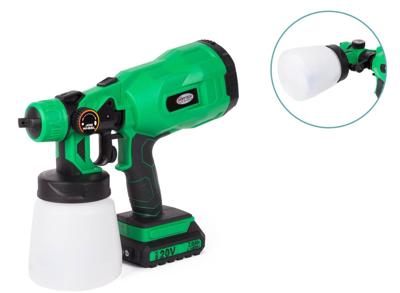 Hofftech Verfspuit op accu - 20V - 2000mAh - 800 ml tank - Inclusief accessoires