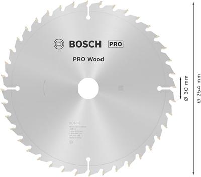 Bosch Accessories Optiline 2608640438 Hardmetaal-cirkelzaagblad 254 x 30 x 2 mm Aantal tanden: 40 1 stuk(s)