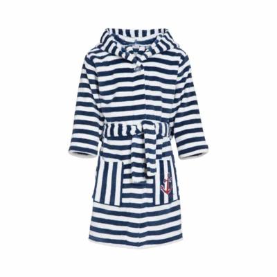 Playshoes badjas Streep Blauw Wit-158-164