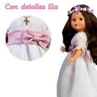 Bruine Communiepop Nancy 48 cm - thumbnail