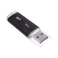 Silicon Power U02 Ultima USB Pendrive 16GB USB 2.0 Black - thumbnail