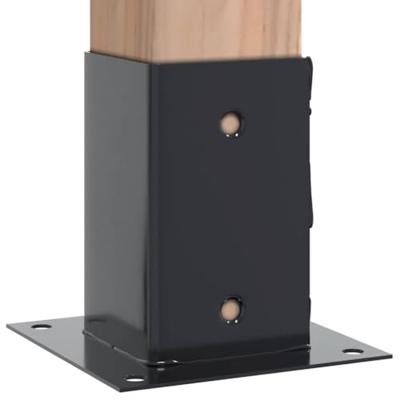 Spokkels vierkant 12 st 91x91 mm antraciet staal gepoedercoat
