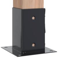 Spokkels vierkant 12 st 91x91 mm antraciet staal gepoedercoat - thumbnail