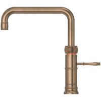 Quooker Classic Fusion Square Keukenkraan - Kokend - Warm & Koud Water - Kindveilige Dubbeldruk - Messing Patina - thumbnail