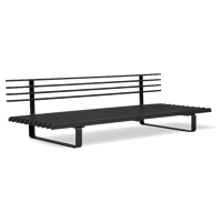 HKliving Lounge Tuinbank - Zwart - thumbnail