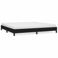 Bedframe zonder matras stof zwart 200x200 cm - thumbnail