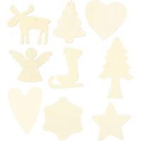 Creativ Company Versier je houten kerst hangers, 72st. - thumbnail