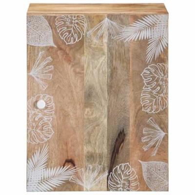 Badkamerwandkast 38x33,5x48 cm massief mangohout