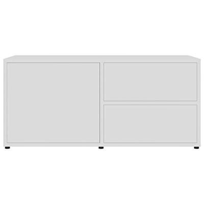 VidaXL Tv-meubel 80x34x36 cm bewerkt hout wit VidaXL Tv-meubel 80x34x36 cm bewerkt hout wit