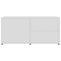 Tv-meubel 80x34x36 cm spaanplaat wit - thumbnail