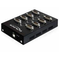 Delock Delock USB 2.0 to 8 x Serial Adapter - Serieller Adapter 61860 USB-hub 8 poorten Serieel (9-pol.) USB 2.0 480 MBit/s Zwart - thumbnail