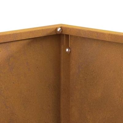 VidaXL Vuurkorf bruin 60 x 60 x 30 cm weerbestendig staal