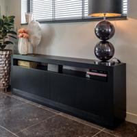 Richmond Dressoir 'Oakura' Eikenhout 240cm, kleur zwart - thumbnail