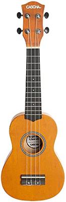 Cascha HH 3964 sopraan ukelele geel met tas en plectra