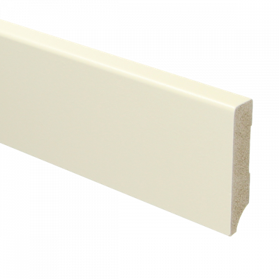 MDF Moderne plint 70x15 voorgelakt RAL9001 - lengte 240cm